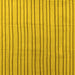 Square Machine Washable Solid Yellow Modern Rug, wshcon1643yw