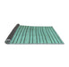 Sideview of Solid Light Blue Modern Rug, con1643lblu