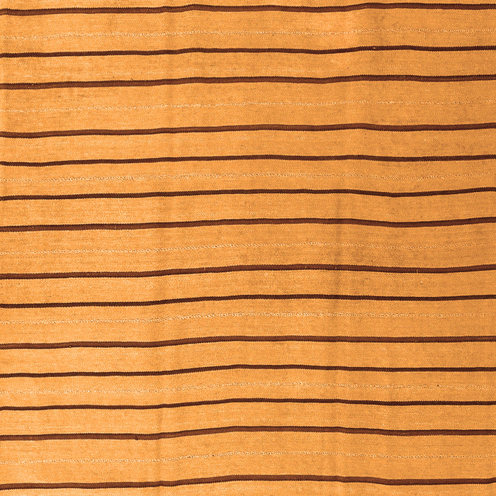 Serging Thickness of Machine Washable Solid Orange Modern Area Rugs, wshcon1643org