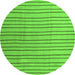 Machine Washable Solid Green Modern Area Rugs, wshcon1643grn