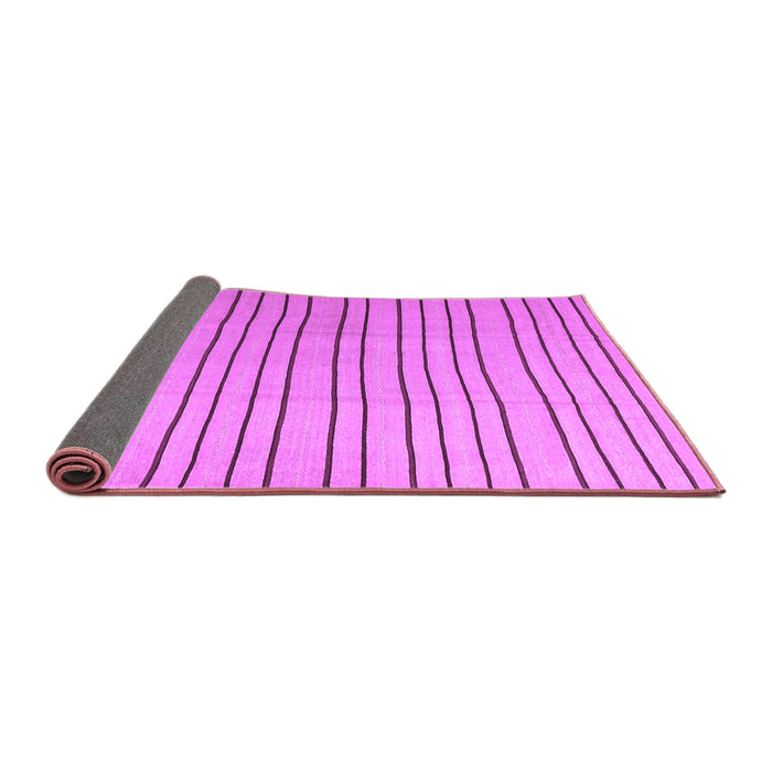 Sideview of Solid Purple Modern Rug, con1643pur