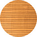 Square Solid Orange Modern Rug, con1643org