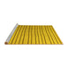 Sideview of Machine Washable Solid Yellow Modern Rug, wshcon1643yw