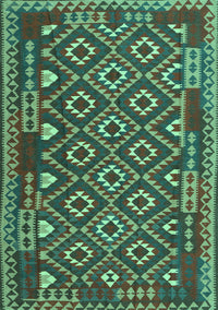 Southwestern Turquoise Country Rug, con1644turq