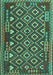 Southwestern Turquoise Country Rug, con1644turq