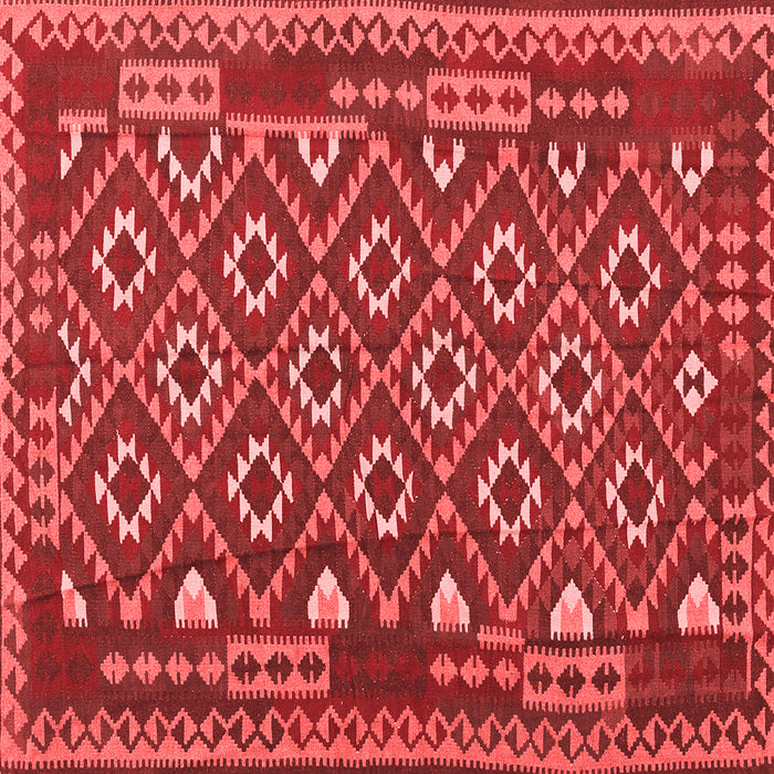 Machine Washable Southwestern Red Country Rug, wshcon1644red