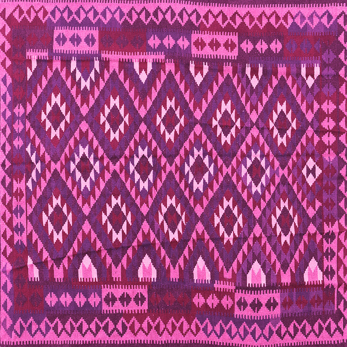 Square Southwestern Pink Country Rug, con1644pnk