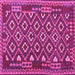 Square Southwestern Pink Country Rug, con1644pnk