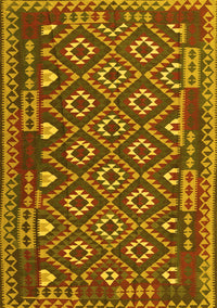 Southwestern Yellow Country Rug, con1644yw