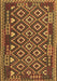 Southwestern Brown Country Rug, con1644brn