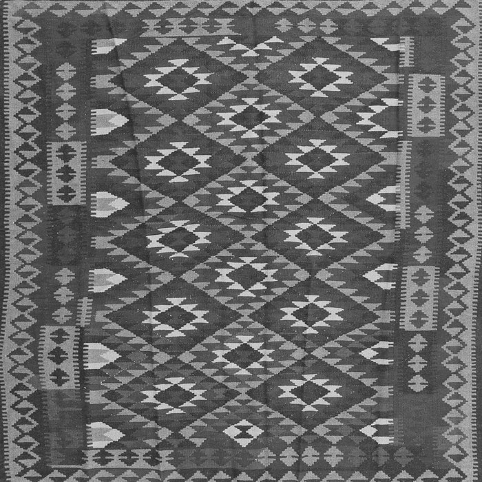Serging Thickness of Southwestern Gray Country Rug, con1644gry