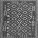 Serging Thickness of Southwestern Gray Country Rug, con1644gry