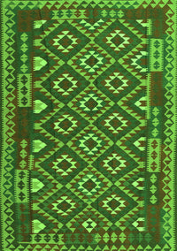 Southwestern Green Country Rug, con1644grn