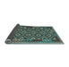 Sideview of Southwestern Light Blue Country Rug, con1644lblu