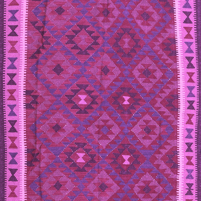 Machine Washable Oriental Purple Traditional Area Rugs, wshcon1645pur