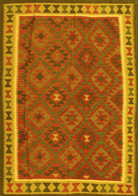 Oriental Yellow Traditional Rug, con1645yw