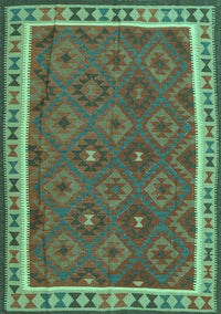 Oriental Turquoise Traditional Rug, con1645turq