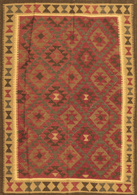 Oriental Brown Traditional Rug, con1645brn