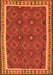 Oriental Orange Traditional Rug, con1645org