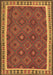 Machine Washable Oriental Brown Traditional Rug, wshcon1645brn