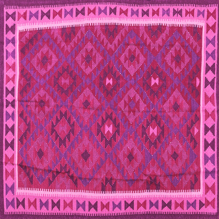 Square Oriental Pink Traditional Rug, con1645pnk
