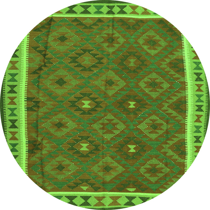 Machine Washable Oriental Green Traditional Area Rugs, wshcon1645grn
