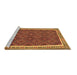 Sideview of Machine Washable Oriental Brown Traditional Rug, wshcon1645brn