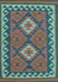 Machine Washable Oriental Light Blue Traditional Rug, wshcon1646lblu