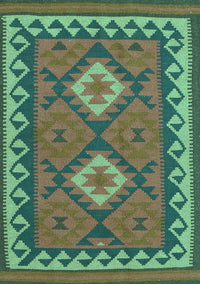 Oriental Turquoise Traditional Rug, con1646turq