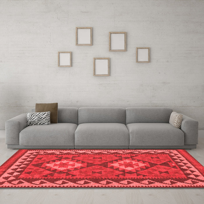 Traditional Red Washable Rugs