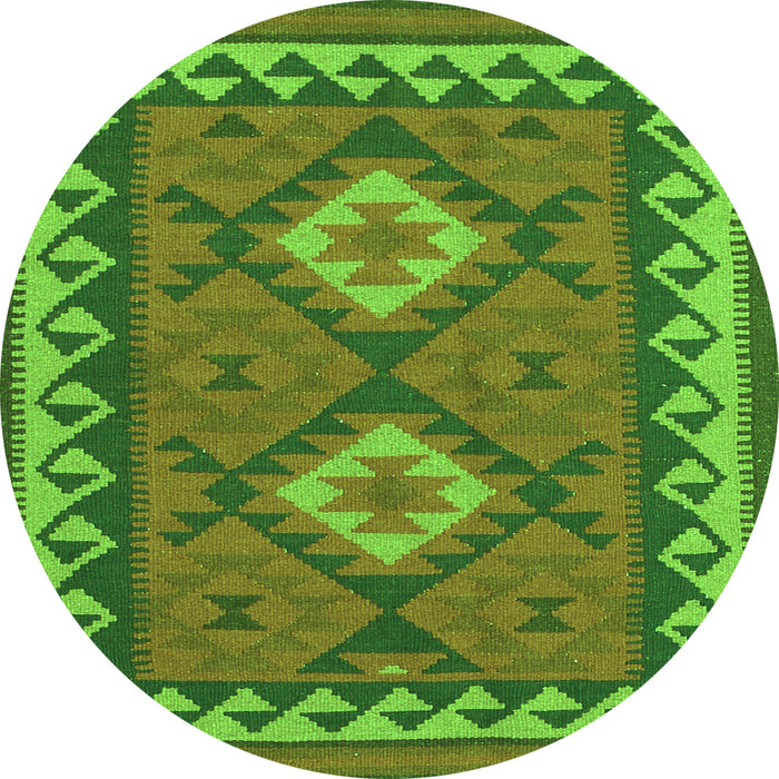 Machine Washable Oriental Green Traditional Area Rugs, wshcon1646grn