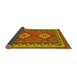 Sideview of Oriental Yellow Traditional Rug, con1646yw