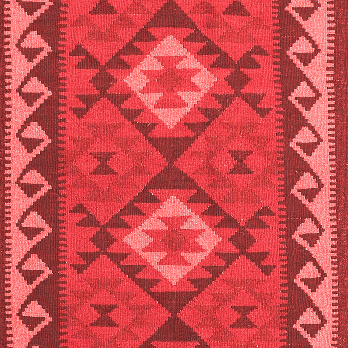 Machine Washable Oriental Red Traditional Rug, wshcon1646red