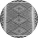 Square Oriental Gray Traditional Rug, con1647gry