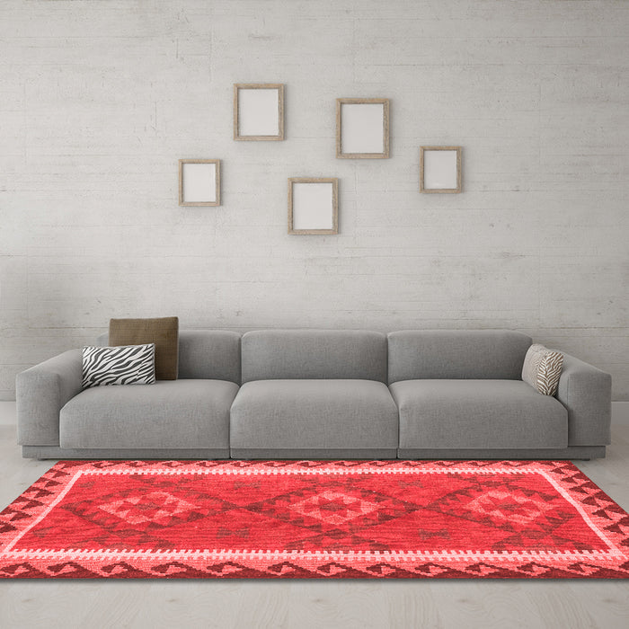 Traditional Red Washable Rugs