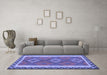 Machine Washable Oriental Blue Traditional Rug in a Living Room, wshcon1647blu