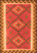 Serging Thickness of Machine Washable Oriental Orange Traditional Area Rugs, wshcon1647org