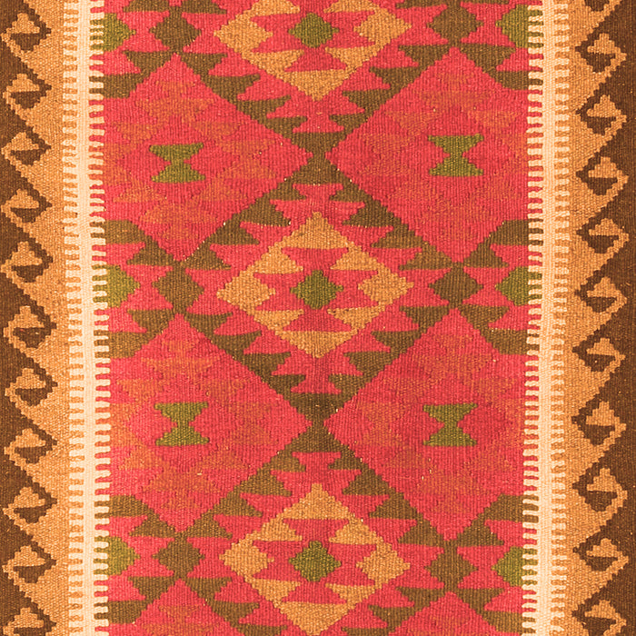 Serging Thickness of Machine Washable Oriental Orange Traditional Area Rugs, wshcon1647org