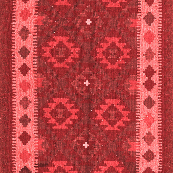 Machine Washable Southwestern Red Country Rug, wshcon1648red