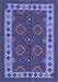 Southwestern Blue Country Rug, con1648blu