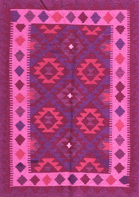 Southwestern Pink Country Rug, con1648pnk