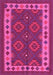 Southwestern Pink Country Rug, con1648pnk