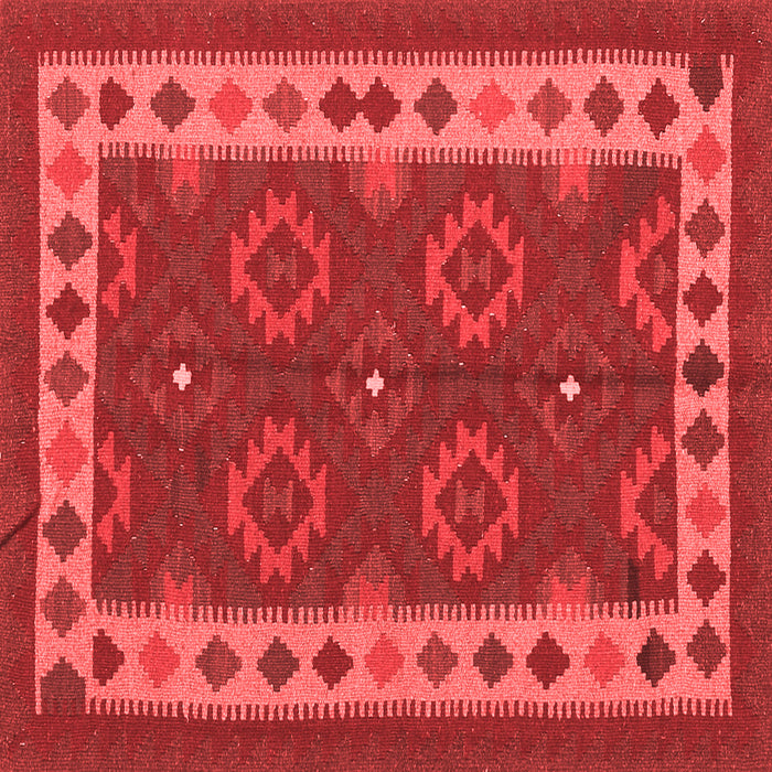 Machine Washable Southwestern Red Country Rug, wshcon1648red