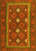 Machine Washable Oriental Yellow Traditional Rug, wshcon1649yw