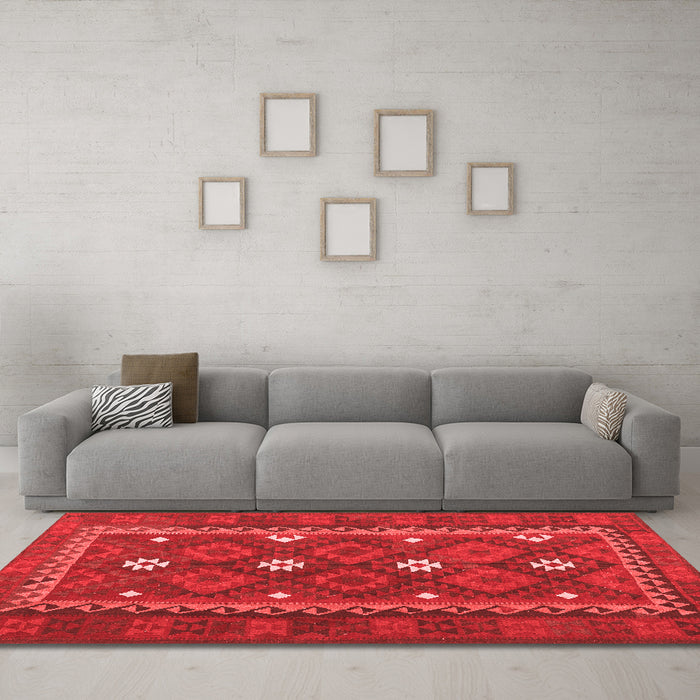 Traditional Red Washable Rugs