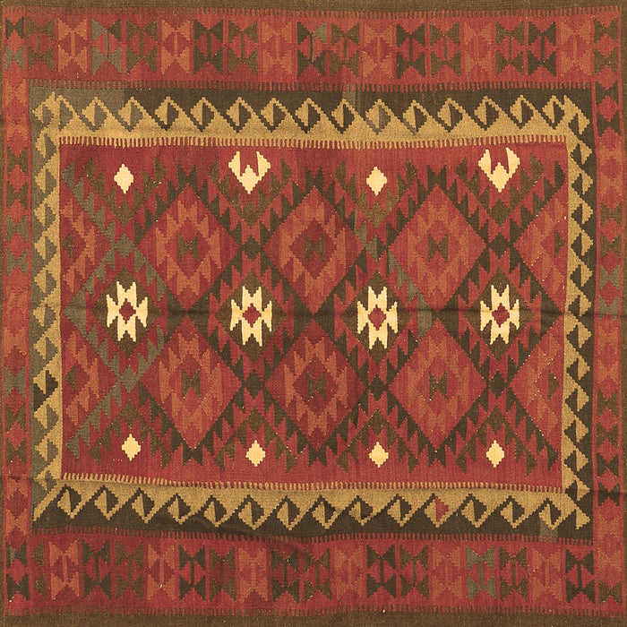 Square Oriental Brown Traditional Rug, con1649brn