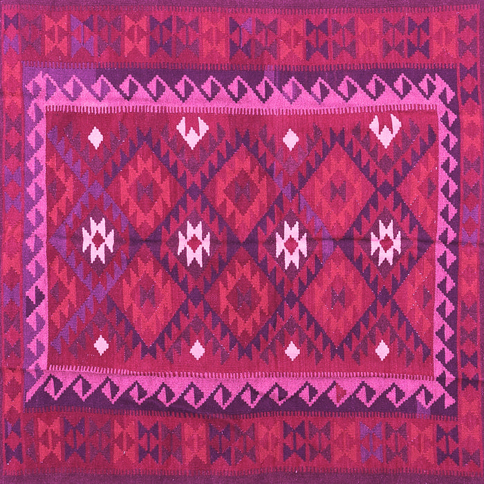 Square Oriental Pink Traditional Rug, con1649pnk