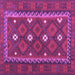 Square Oriental Purple Traditional Rug, con1649pur