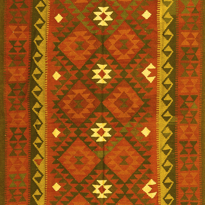 Oriental Yellow Traditional Rug, con1649yw