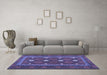 Machine Washable Oriental Blue Traditional Rug in a Living Room, wshcon1649blu